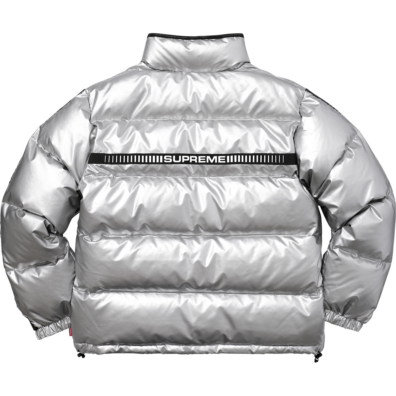 Reflective Sleeve Logo Puffy Jacket view 21